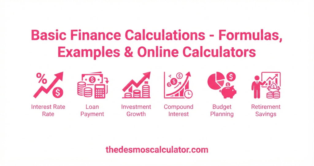 Basic Finance Calculations - Formulas, Examples & Online Calculators