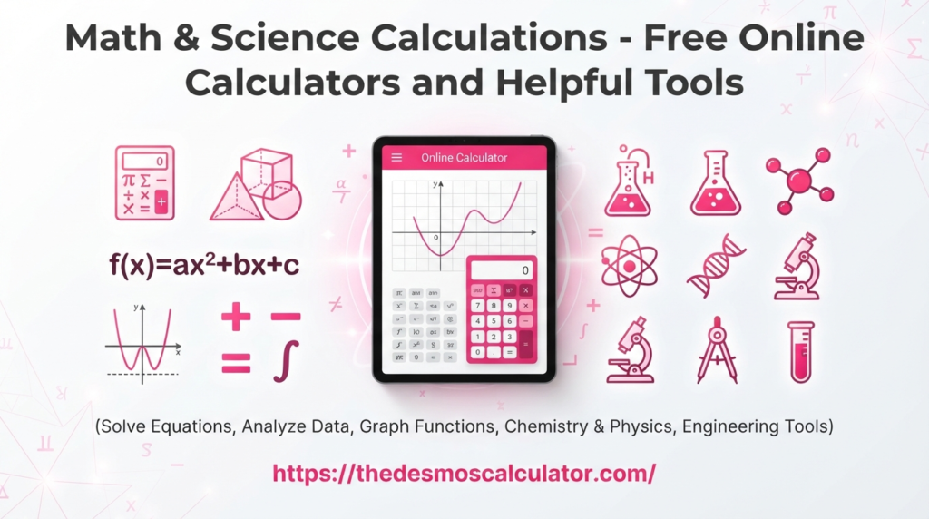 Math & Science Calculations - Free Online Calculators and Helpful Tools